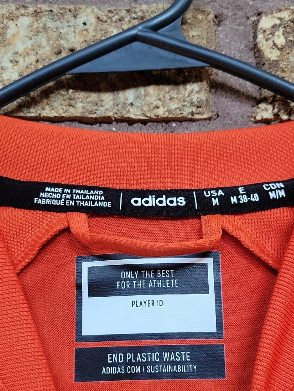 adidas Orange Short Sleeve Half-Zip Cycling Top AeroReady Size Medium NWT